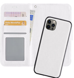 Nomfy Nomfy iPhone 12 Pro Max 2-in-1 Hoesje BookCase Uitneembaar - Wit
