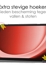 NoXx Hoesje Geschikt voor Samsung Galaxy Tab A9 Plus Hoesje Case Hard Cover Hoes Book Case Met Screenprotector - Eenhoorn