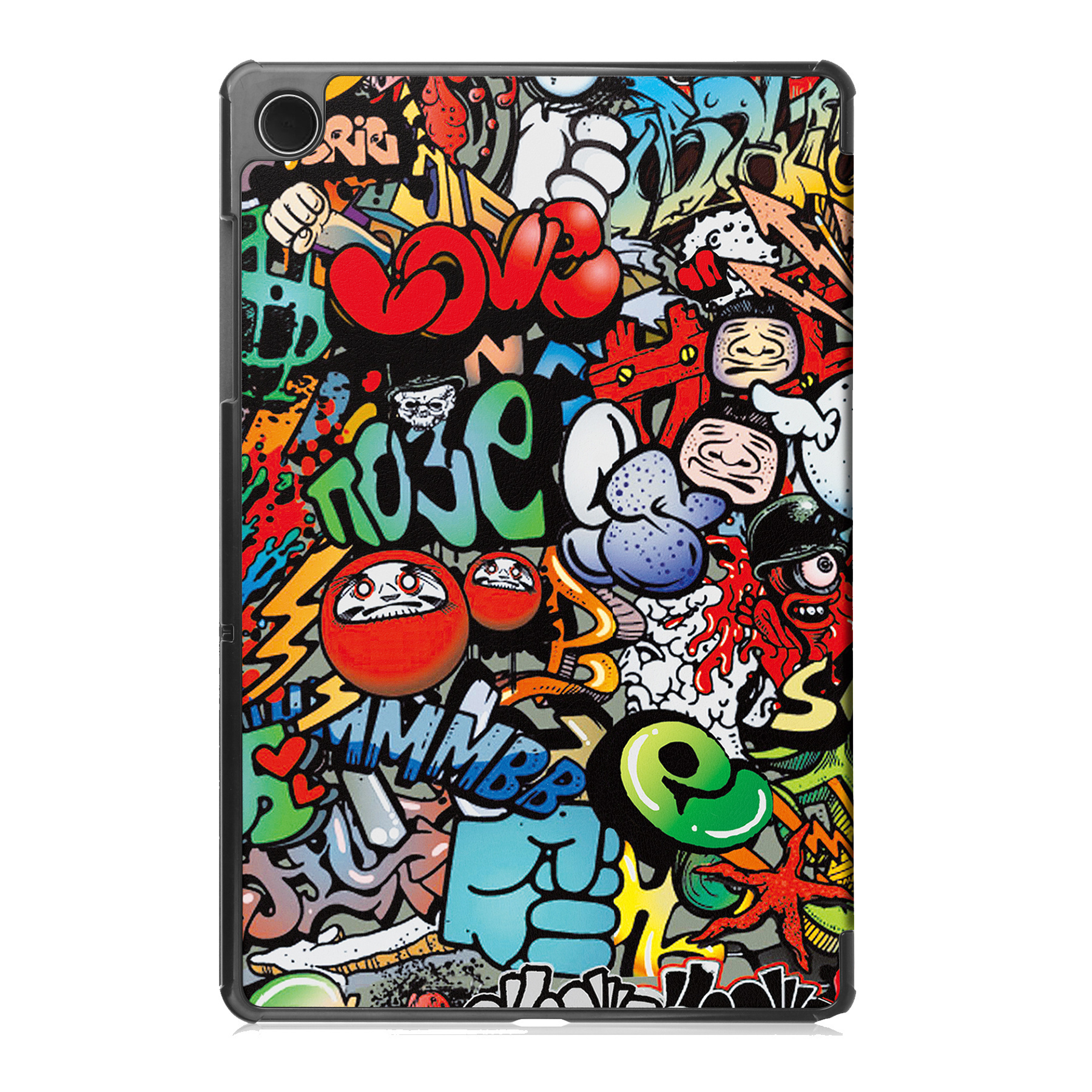 NoXx Hoesje Geschikt voor Samsung Galaxy Tab A9 Plus Hoesje Case Hard Cover Hoes Book Case Met Screenprotector - Graffity
