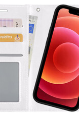 BASEY. Hoes Geschikt voor iPhone Xs Max Hoesje Bookcase Hoes 2-in-1 Cover - Hoesje Geschikt voor iPhone Xs Max Hoes 2-in-1 Hoesje Case - Wit