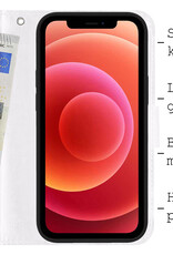 BASEY. Hoes Geschikt voor iPhone Xs Max Hoesje Bookcase Hoes 2-in-1 Cover - Hoesje Geschikt voor iPhone Xs Max Hoes 2-in-1 Hoesje Case - Wit