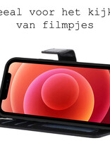 BASEY. Hoes Geschikt voor iPhone Xs Max Hoesje Bookcase Hoes 2-in-1 Cover - Hoesje Geschikt voor iPhone Xs Max Hoes 2-in-1 Hoesje Case - Zwart