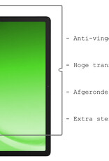 BASEY. Hoesje Geschikt voor Samsung Galaxy Tab A9 Hoes Case Tablet Hoesje Tri-fold Met Screenprotector - Hoes Geschikt voor Samsung Tab A9 Hoesje Hard Cover Bookcase Hoes - Zwart