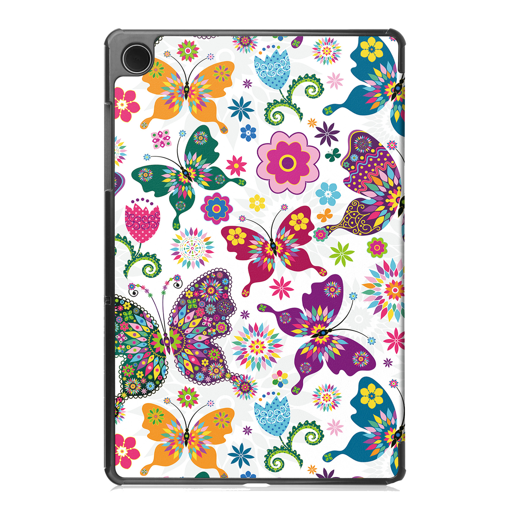 NoXx Hoesje Geschikt voor Samsung Galaxy Tab A9 Plus Hoesje Case Hard Cover Hoes Book Case Met Screenprotector - Vlinders