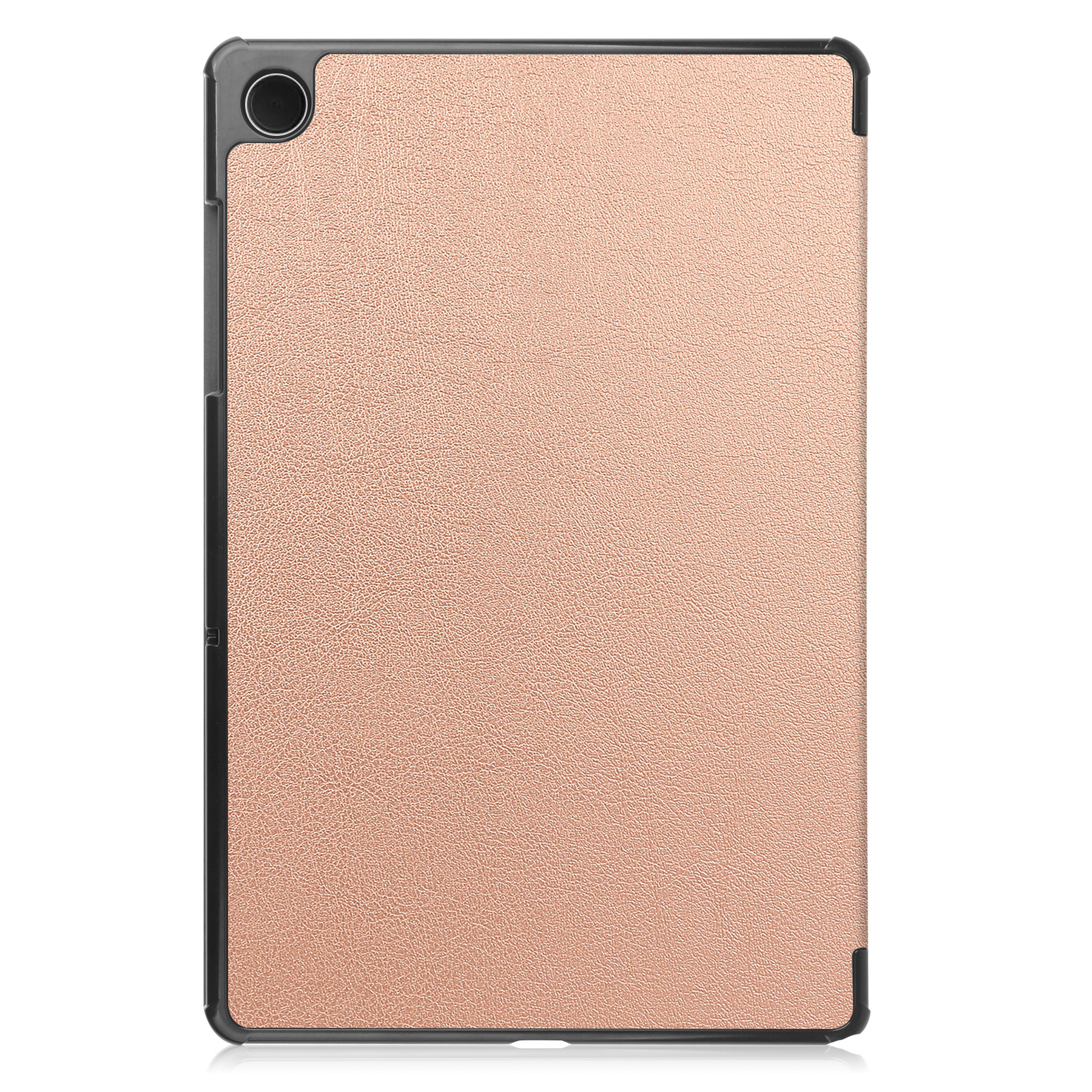 Nomfy Hoes Geschikt voor Samsung Galaxy Tab A9 Plus Hoes Tri-fold Tablet Hoesje Case Met Screenprotector - Hoesje Geschikt voor Samsung Tab A9 Plus Hoesje Hardcover Bookcase - Rosé goud