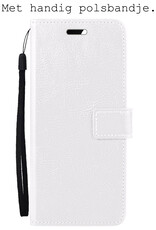 BASEY. Hoes Geschikt voor iPhone 12 Pro Max Hoesje Bookcase Hoes 2-in-1 Cover - Hoesje Geschikt voor iPhone 12 Pro Max Hoes 2-in-1 Hoesje Case - Wit