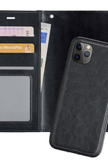 Nomfy Hoesje Geschikt voor iPhone 11 Pro Hoesje 2-in-1 Bookcase Hoes Case Uitneembaar - Hoes Geschikt voor iPhone 11 Pro Hoes Cover - Zwart