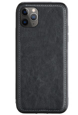 BASEY. Hoes Geschikt voor iPhone 11 Pro Max Hoesje Bookcase Hoes 2-in-1 Cover - Hoesje Geschikt voor iPhone 11 Pro Max Hoes 2-in-1 Hoesje Case - Zwart