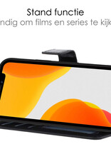 NoXx Hoes Geschikt voor iPhone 11 Pro Max Hoesje Bookcase Hoes 2-in-1 Uitneembaar Cover Hard Case - Zwart