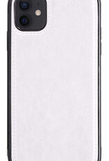 BASEY. Hoes Geschikt voor iPhone 12 Mini Hoesje Bookcase Hoes 2-in-1 Cover - Hoesje Geschikt voor iPhone 12 Mini Hoes 2-in-1 Hoesje Case - Wit