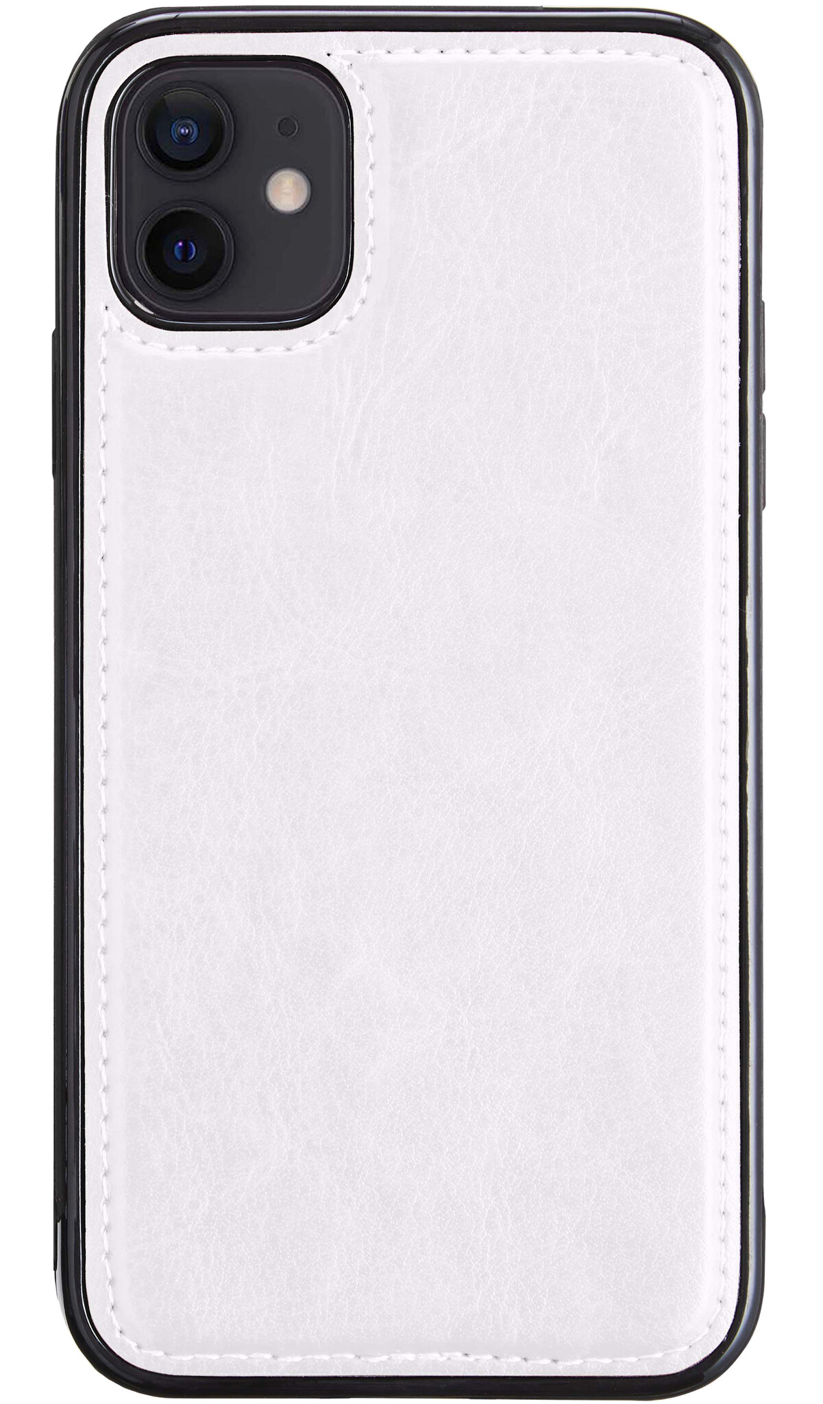 BASEY. Hoes Geschikt voor iPhone 12 Mini Hoesje Bookcase Hoes 2-in-1 Cover - Hoesje Geschikt voor iPhone 12 Mini Hoes 2-in-1 Hoesje Case - Wit