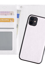 Nomfy Hoesje Geschikt voor iPhone 12 Mini Hoesje 2-in-1 Bookcase Hoes Case Uitneembaar - Hoes Geschikt voor iPhone 12 Mini Hoes Cover - Wit