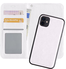 Nomfy Nomfy iPhone 12 Mini 2-in-1 Hoesje BookCase Uitneembaar - Wit