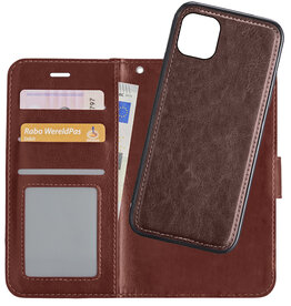 NoXx NoXx iPhone 12 Mini 2-in-1 Hoesje BookCase Uitneembaar - Bruin