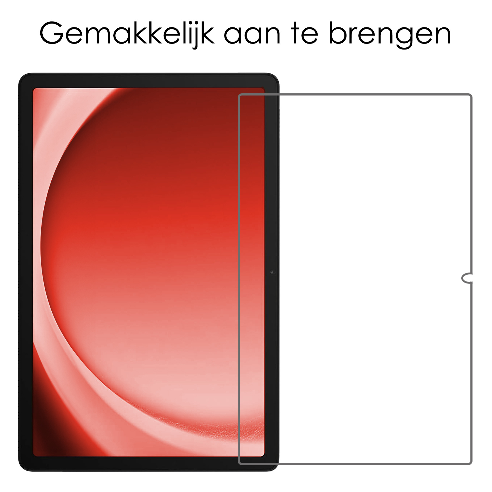 NoXx Hoesje Geschikt voor Samsung Galaxy Tab A9 Hoesje Case Hard Cover Hoes Book Case Met Screenprotector - Eenhoorn