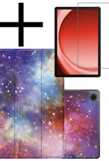 NoXx Hoesje Geschikt voor Samsung Galaxy Tab A9 Hoesje Case Hard Cover Hoes Book Case Met Screenprotector - Galaxy