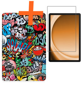 Nomfy Nomfy Samsung Galaxy Tab A9 Hoes Met Screenprotector - Graffity