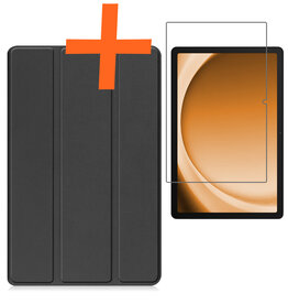 Nomfy Nomfy Samsung Galaxy Tab A9 Hoes Met Screenprotector - Zwart