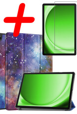 BASEY. Hoesje Geschikt voor Samsung Galaxy Tab A9 Plus Hoes Case Tablet Hoesje Tri-fold Met Screenprotector - Hoes Geschikt voor Samsung Tab A9 Plus Hoesje Hard Cover Bookcase Hoes - Galaxy