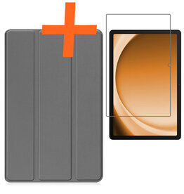 Nomfy Nomfy Samsung Galaxy Tab A9 Plus Hoes Met Screenprotector - Grijs