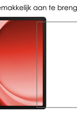 NoXx Hoesje Geschikt voor Samsung Galaxy Tab A9 Plus Hoesje Case Hard Cover Hoes Book Case Met Screenprotector - Rood