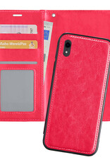 Nomfy Hoesje Geschikt voor iPhone XR Hoesje 2-in-1 Bookcase Hoes Case Uitneembaar - Hoes Geschikt voor iPhone XR Hoes Cover - Donkerroze