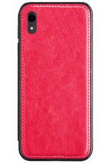 Nomfy Hoesje Geschikt voor iPhone XR Hoesje 2-in-1 Bookcase Hoes Case Uitneembaar - Hoes Geschikt voor iPhone XR Hoes Cover - Donkerroze