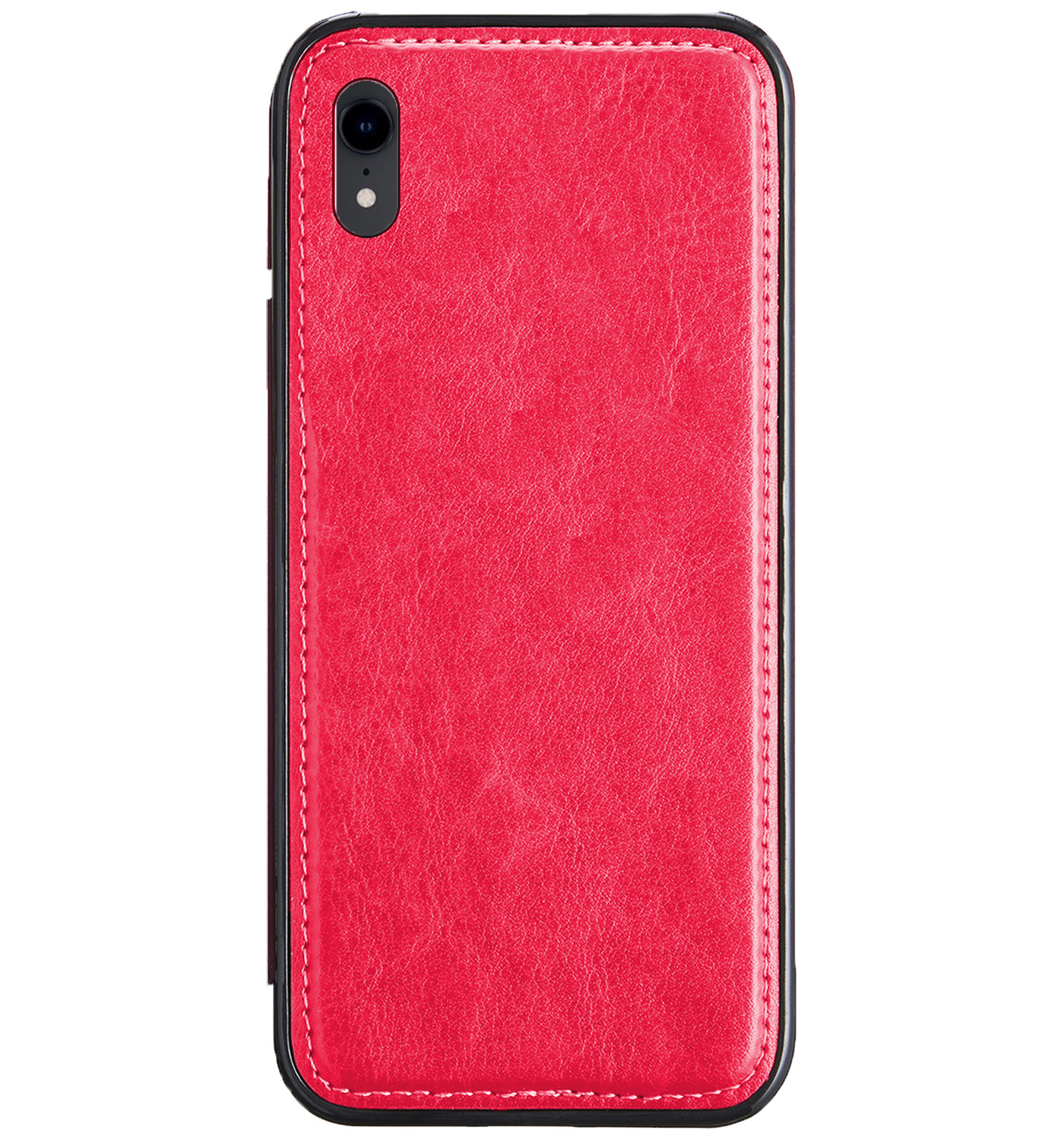 Nomfy Hoesje Geschikt voor iPhone XR Hoesje 2-in-1 Bookcase Hoes Case Uitneembaar - Hoes Geschikt voor iPhone XR Hoes Cover - Donkerroze