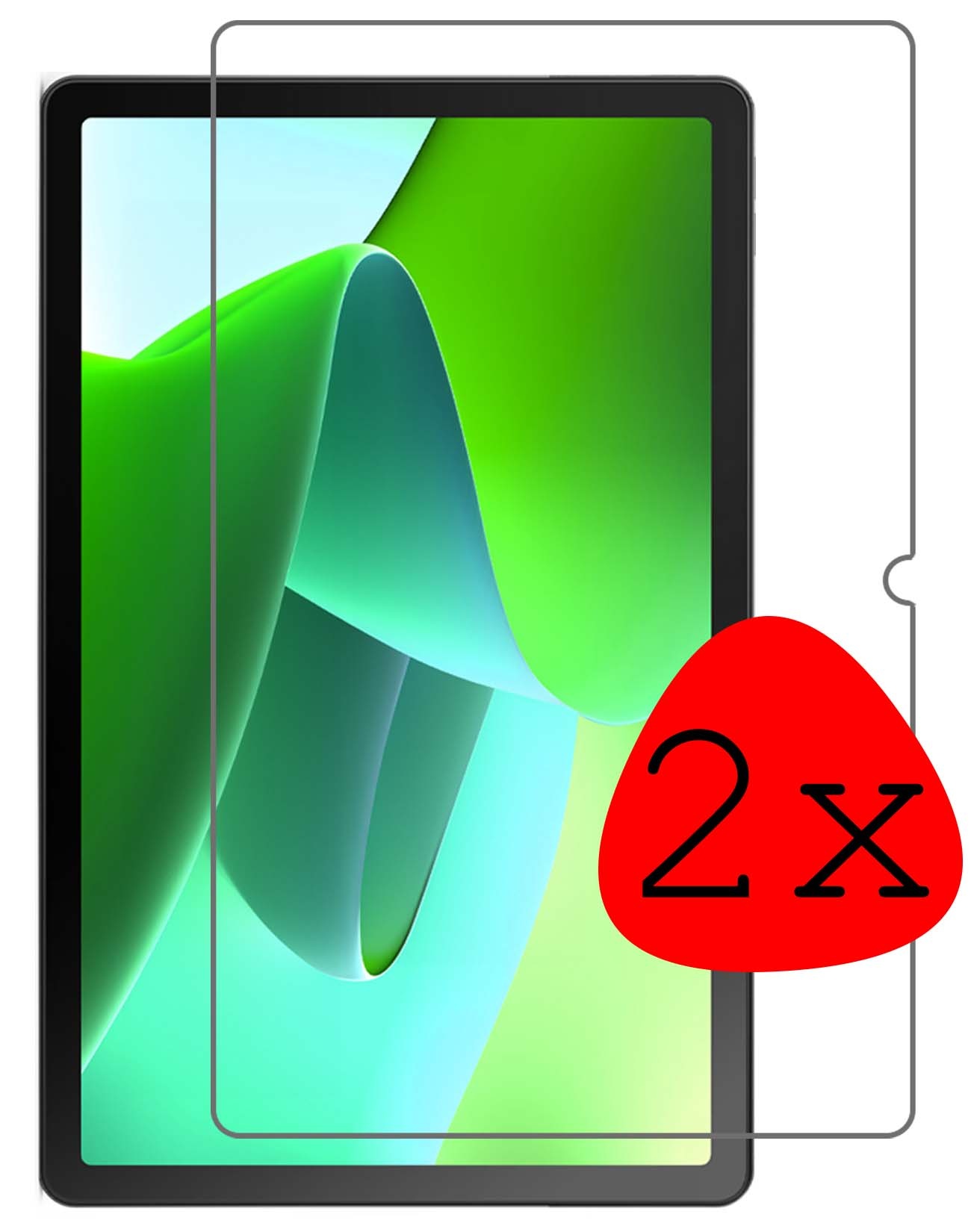 BASEY. Screenprotector Geschikt voor Lenovo Tab M10 (3rd gen) Screenprotector Tempered Glass - Screenprotector Geschikt voor Lenovo Tab M10 (3e gen) Screen Protector Beschermglas - 2 Stuks