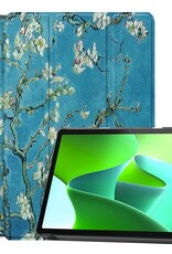 BASEY. Hoesje Geschikt voor Lenovo Tab M10 (3rd gen) Hoes Case Tablet Hoesje Tri-fold - Hoes Geschikt voor Lenovo Tab M10 (3e gen) Hoesje Hard Cover Bookcase Hoes - Bloesem