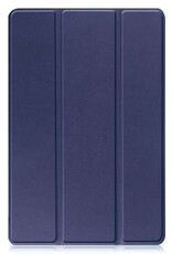 BASEY. Hoesje Geschikt voor Lenovo Tab M10 (3rd gen) Hoes Case Tablet Hoesje Tri-fold - Hoes Geschikt voor Lenovo Tab M10 (3e gen) Hoesje Hard Cover Bookcase Hoes - Donkerblauw