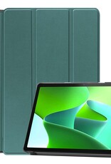 BASEY. Hoesje Geschikt voor Lenovo Tab M10 (3rd gen) Hoes Case Tablet Hoesje Tri-fold - Hoes Geschikt voor Lenovo Tab M10 (3e gen) Hoesje Hard Cover Bookcase Hoes - Donkergroen
