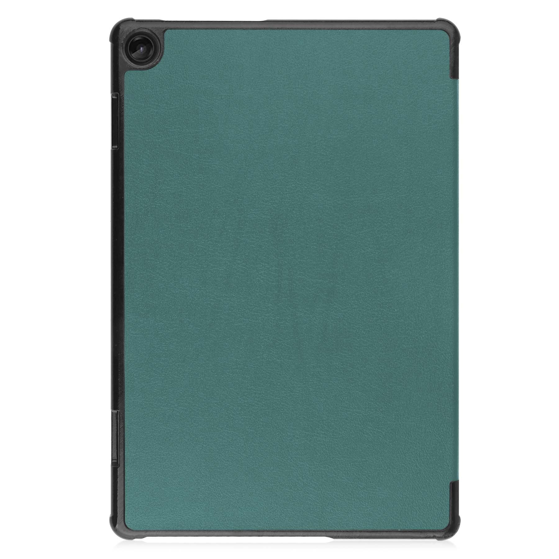 BASEY. Hoesje Geschikt voor Lenovo Tab M10 (3rd gen) Hoes Case Tablet Hoesje Tri-fold - Hoes Geschikt voor Lenovo Tab M10 (3e gen) Hoesje Hard Cover Bookcase Hoes - Donkergroen