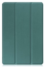 BASEY. Hoesje Geschikt voor Lenovo Tab M10 (3rd gen) Hoes Case Tablet Hoesje Tri-fold - Hoes Geschikt voor Lenovo Tab M10 (3e gen) Hoesje Hard Cover Bookcase Hoes - Donkergroen