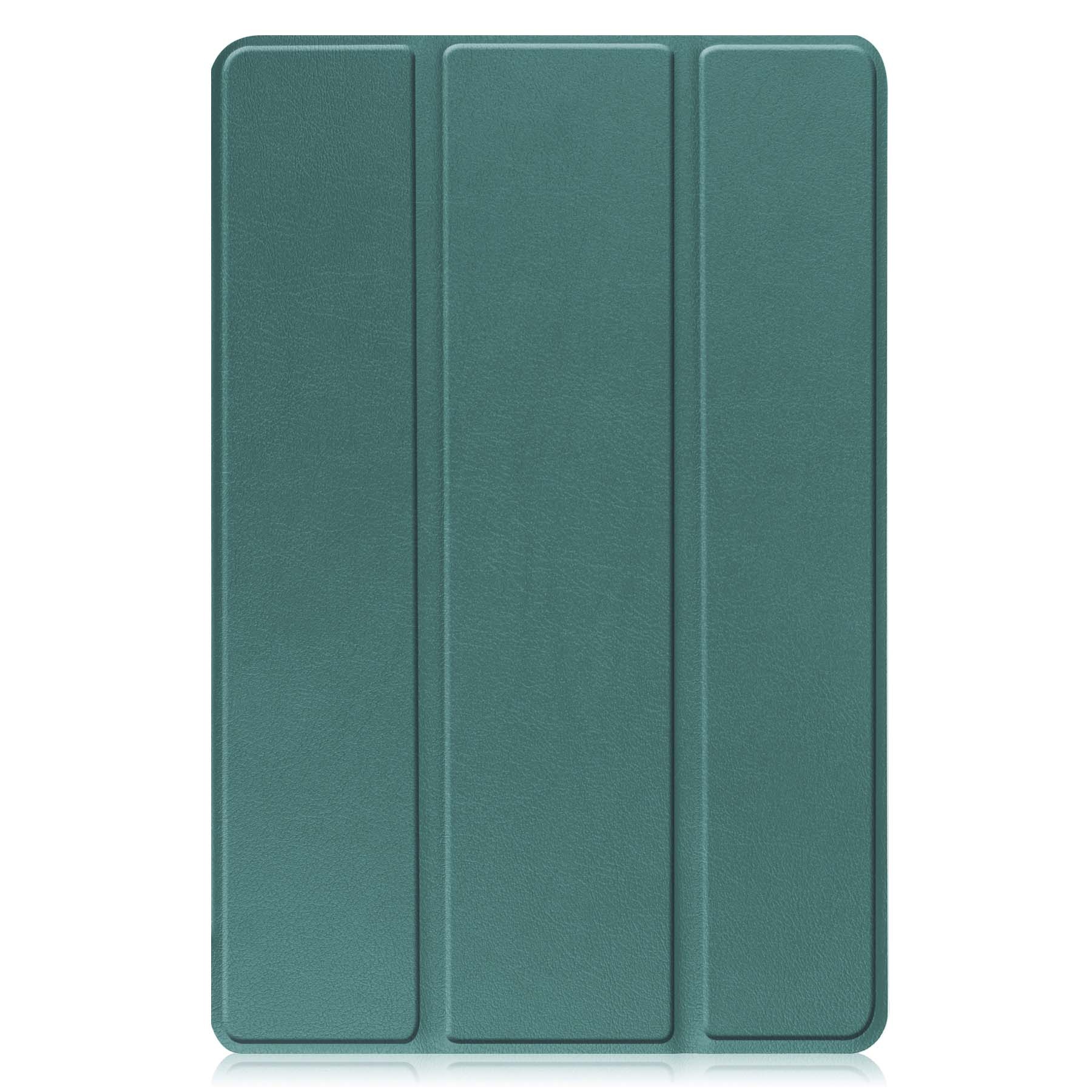 BASEY. Hoesje Geschikt voor Lenovo Tab M10 (3rd gen) Hoes Case Tablet Hoesje Tri-fold - Hoes Geschikt voor Lenovo Tab M10 (3e gen) Hoesje Hard Cover Bookcase Hoes - Donkergroen