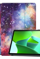 BASEY. Hoesje Geschikt voor Lenovo Tab M10 (3rd gen) Hoes Case Tablet Hoesje Tri-fold - Hoes Geschikt voor Lenovo Tab M10 (3e gen) Hoesje Hard Cover Bookcase Hoes - Galaxy