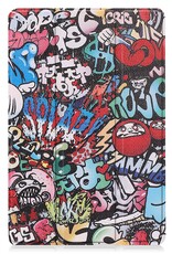 BASEY. Hoesje Geschikt voor Lenovo Tab M10 (3rd gen) Hoes Case Tablet Hoesje Tri-fold - Hoes Geschikt voor Lenovo Tab M10 (3e gen) Hoesje Hard Cover Bookcase Hoes - Graffity