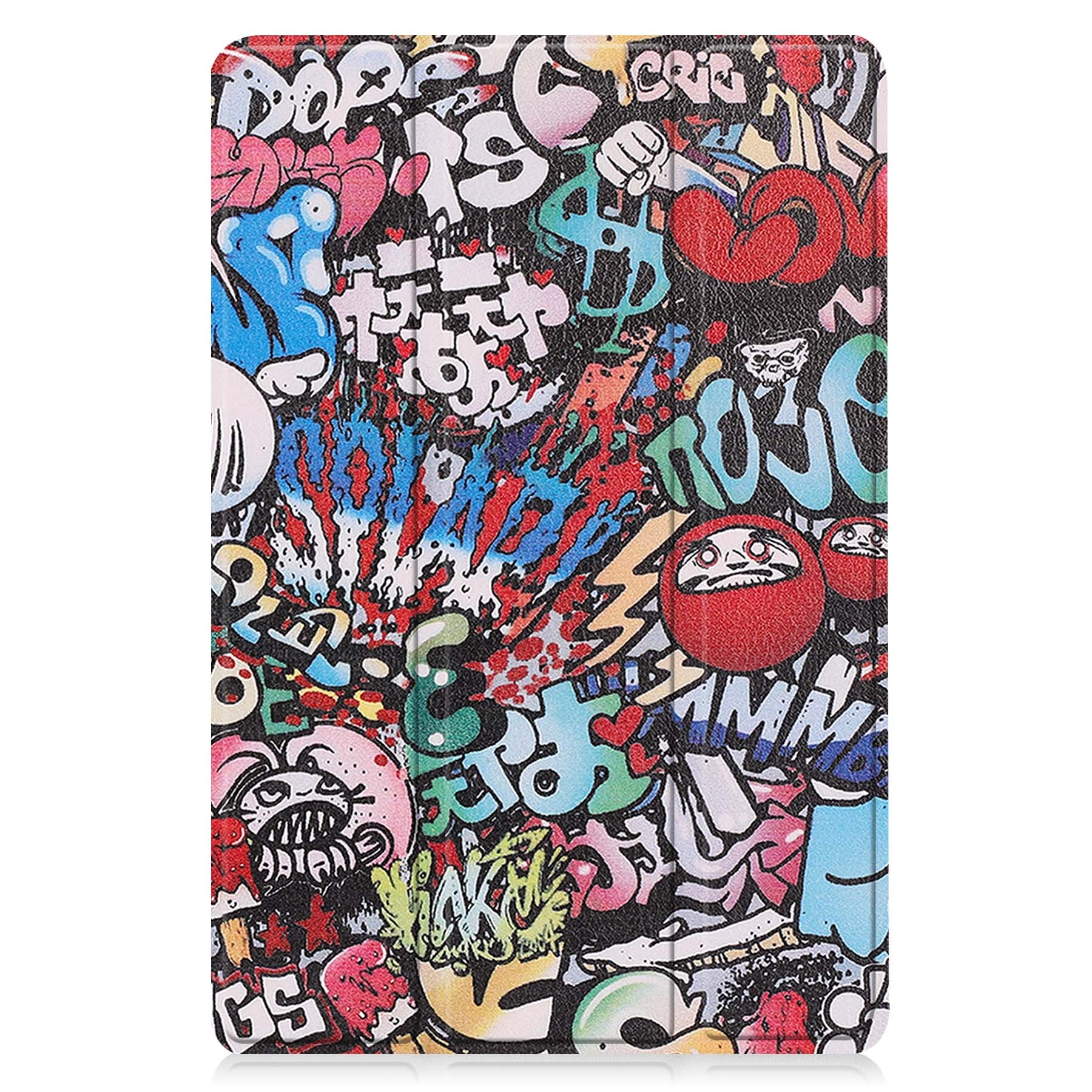 BASEY. Hoesje Geschikt voor Lenovo Tab M10 (3rd gen) Hoes Case Tablet Hoesje Tri-fold - Hoes Geschikt voor Lenovo Tab M10 (3e gen) Hoesje Hard Cover Bookcase Hoes - Graffity