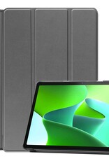 BASEY. Hoesje Geschikt voor Lenovo Tab M10 (3rd gen) Hoes Case Tablet Hoesje Tri-fold - Hoes Geschikt voor Lenovo Tab M10 (3e gen) Hoesje Hard Cover Bookcase Hoes - Grijs