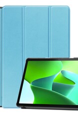 BASEY. Hoesje Geschikt voor Lenovo Tab M10 (3rd gen) Hoes Case Tablet Hoesje Tri-fold - Hoes Geschikt voor Lenovo Tab M10 (3e gen) Hoesje Hard Cover Bookcase Hoes - Lichtblauw