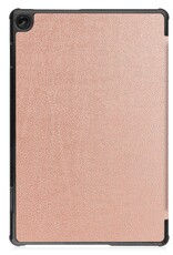 BASEY. Hoesje Geschikt voor Lenovo Tab M10 (3rd gen) Hoes Case Tablet Hoesje Tri-fold - Hoes Geschikt voor Lenovo Tab M10 (3e gen) Hoesje Hard Cover Bookcase Hoes - Rosé goud