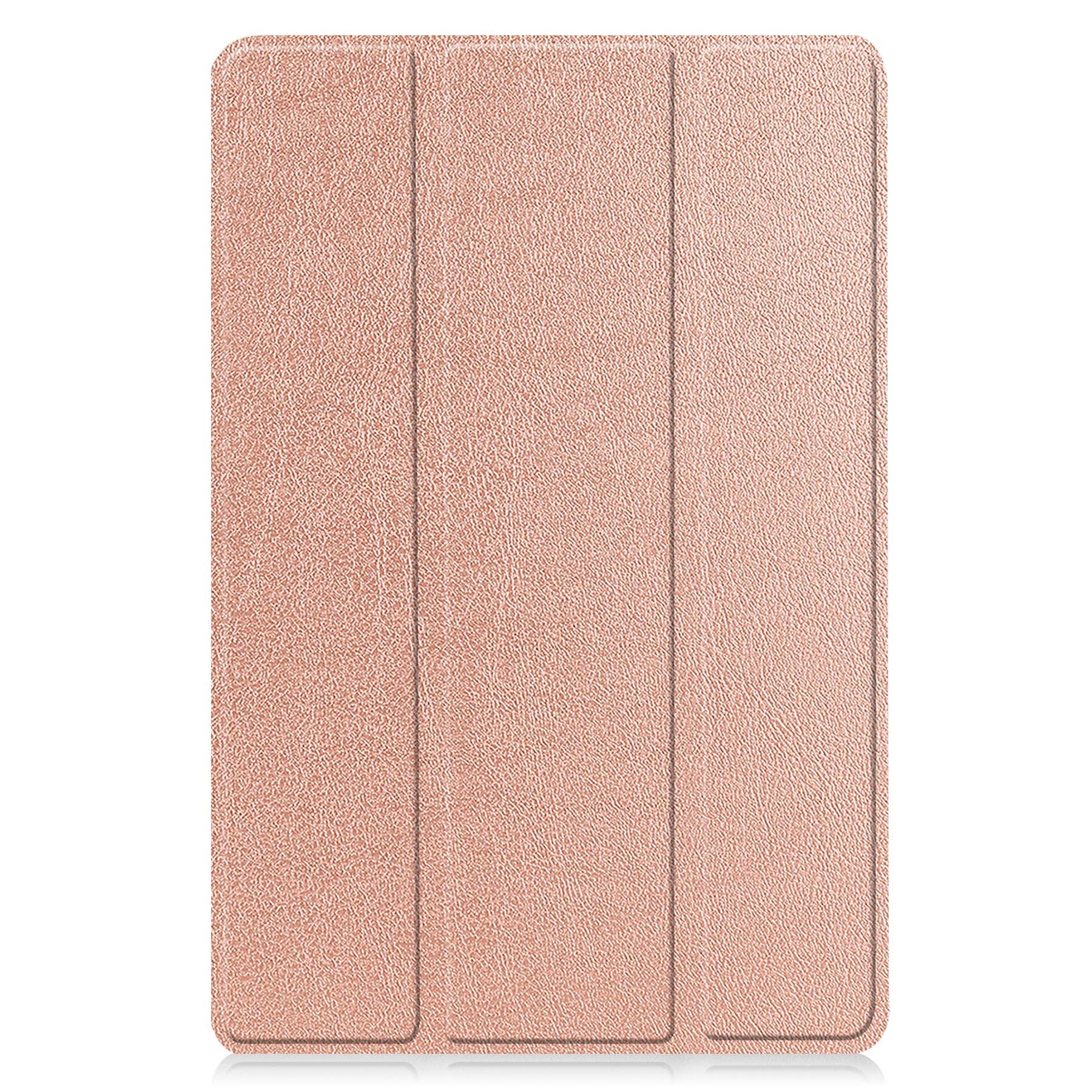 BASEY. Hoesje Geschikt voor Lenovo Tab M10 (3rd gen) Hoes Case Tablet Hoesje Tri-fold - Hoes Geschikt voor Lenovo Tab M10 (3e gen) Hoesje Hard Cover Bookcase Hoes - Rosé goud