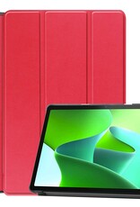BASEY. Hoesje Geschikt voor Lenovo Tab M10 (3rd gen) Hoes Case Tablet Hoesje Tri-fold - Hoes Geschikt voor Lenovo Tab M10 (3e gen) Hoesje Hard Cover Bookcase Hoes - Rood