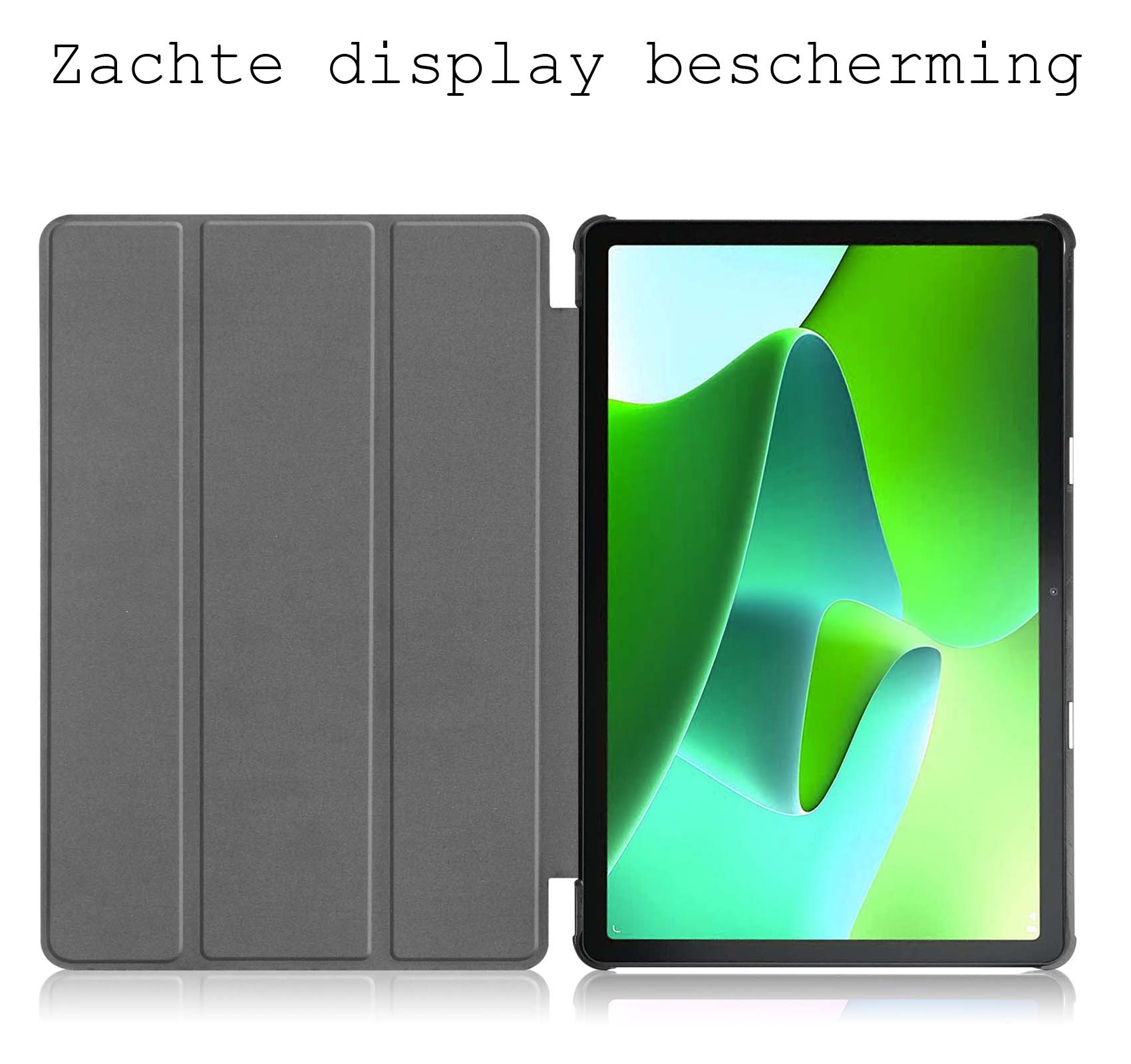 BASEY. Hoesje Geschikt voor Lenovo Tab M10 (3rd gen) Hoes Case Tablet Hoesje Tri-fold - Hoes Geschikt voor Lenovo Tab M10 (3e gen) Hoesje Hard Cover Bookcase Hoes - Rood