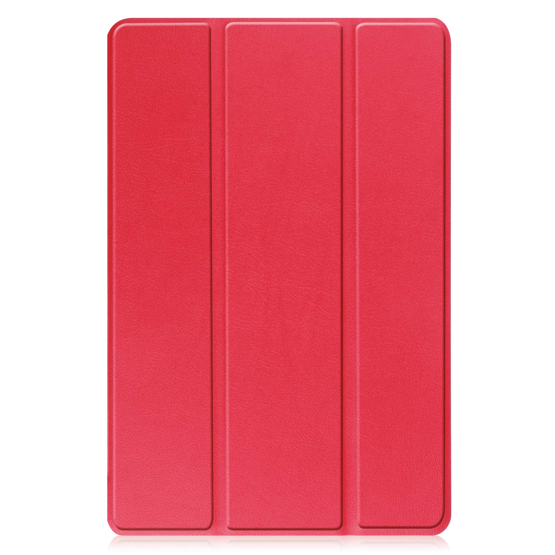 BASEY. Hoesje Geschikt voor Lenovo Tab M10 (3rd gen) Hoes Case Tablet Hoesje Tri-fold - Hoes Geschikt voor Lenovo Tab M10 (3e gen) Hoesje Hard Cover Bookcase Hoes - Rood