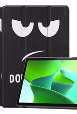 BASEY. Hoesje Geschikt voor Lenovo Tab M10 (3rd gen) Hoes Case Tablet Hoesje Tri-fold - Hoes Geschikt voor Lenovo Tab M10 (3e gen) Hoesje Hard Cover Bookcase Hoes - Don't Touch Me