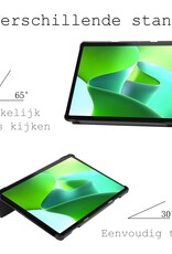 BASEY. Hoesje Geschikt voor Lenovo Tab M10 (3rd gen) Hoes Case Tablet Hoesje Tri-fold - Hoes Geschikt voor Lenovo Tab M10 (3e gen) Hoesje Hard Cover Bookcase Hoes - Don't Touch Me