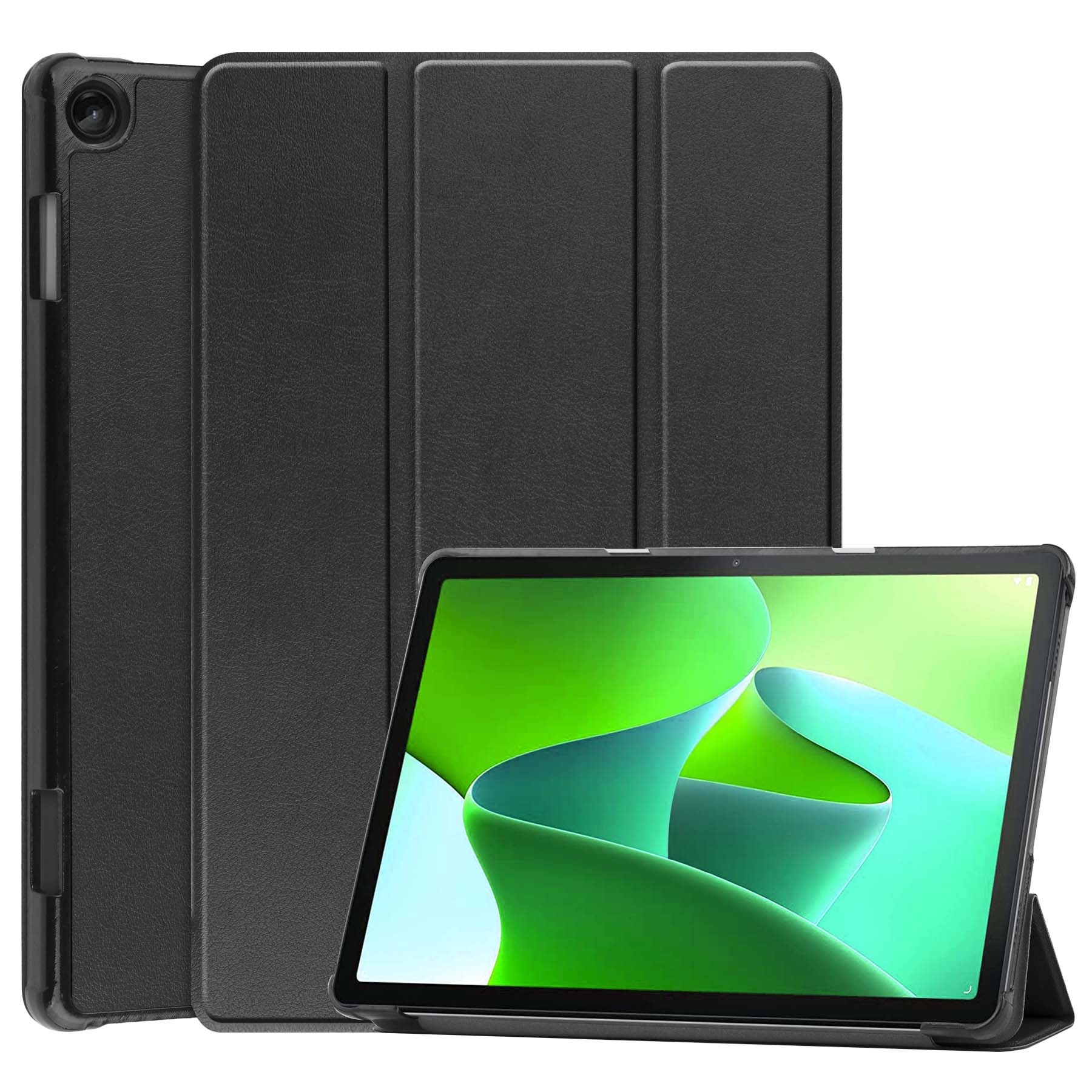 BASEY. Hoesje Geschikt voor Lenovo Tab M10 (3rd gen) Hoes Case Tablet Hoesje Tri-fold - Hoes Geschikt voor Lenovo Tab M10 (3e gen) Hoesje Hard Cover Bookcase Hoes - Zwart