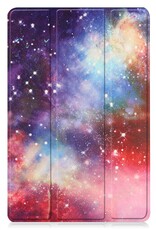 BASEY. Hoesje Geschikt voor Lenovo Tab M10 (3rd gen) Hoes Case Tablet Hoesje Tri-fold Met Screenprotector - Hoes Geschikt voor Lenovo Tab M10 (3e gen) Hoesje Hard Cover Bookcase Hoes - Galaxy