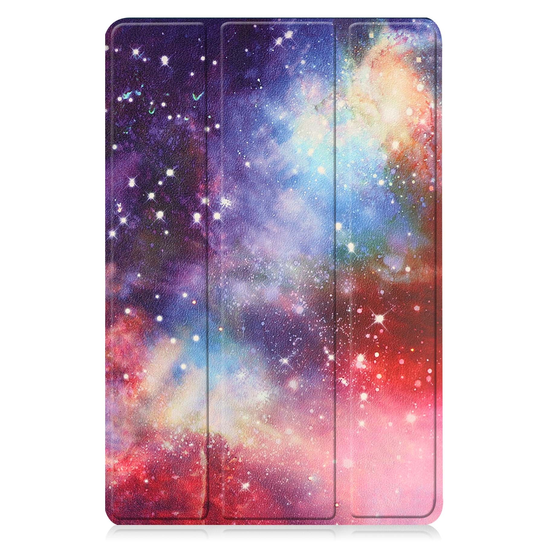 BASEY. Hoesje Geschikt voor Lenovo Tab M10 (3rd gen) Hoes Case Tablet Hoesje Tri-fold Met Screenprotector - Hoes Geschikt voor Lenovo Tab M10 (3e gen) Hoesje Hard Cover Bookcase Hoes - Galaxy